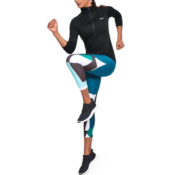 Under Armour NWT Women’s Tech Half Zip Black Pullover Small 1320126 - Picture 5 of 16